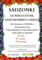 Sadzonki za makulaturę, elektrośmieci lub szkło